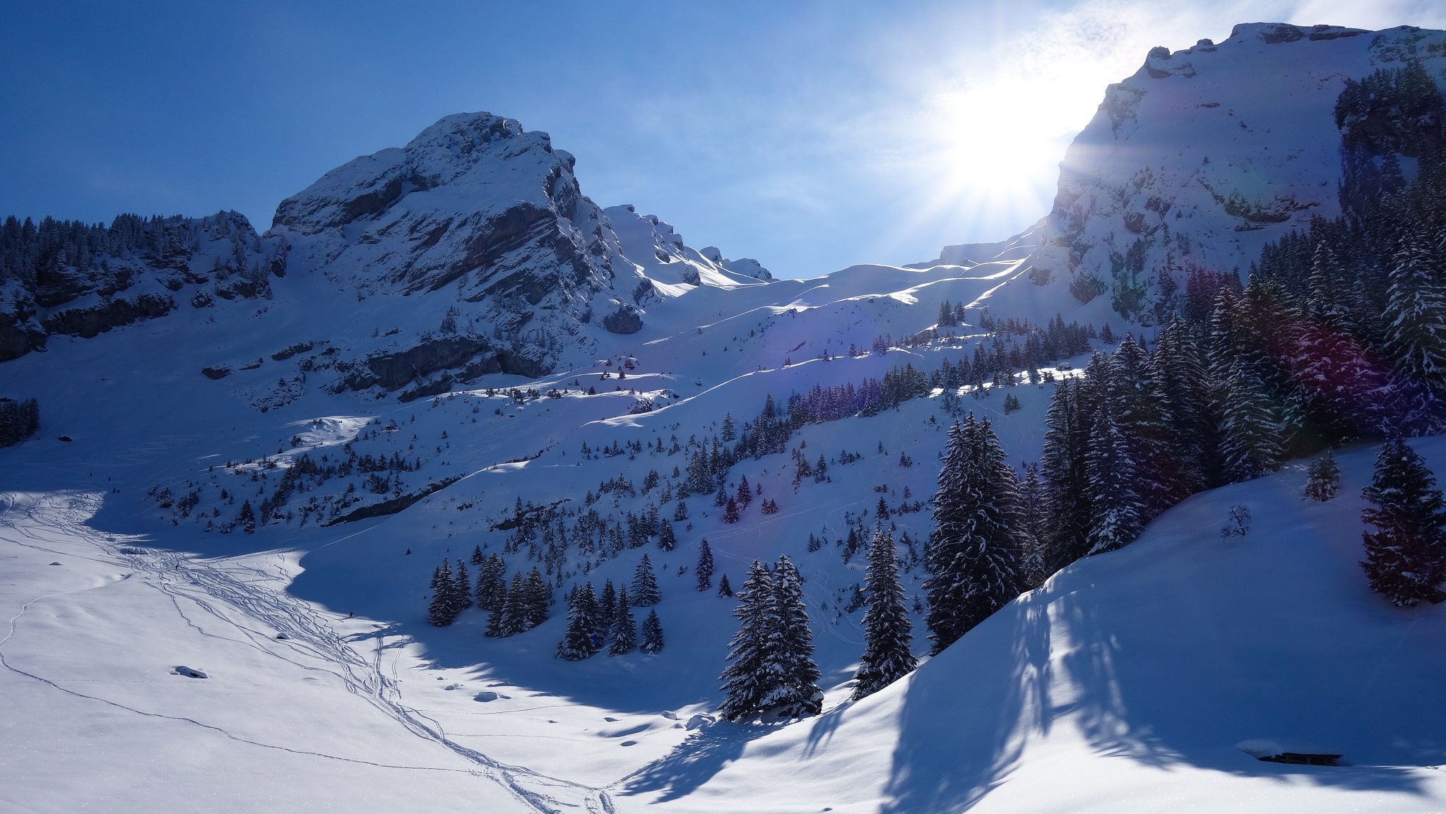 randonnée raquette dans les aravis