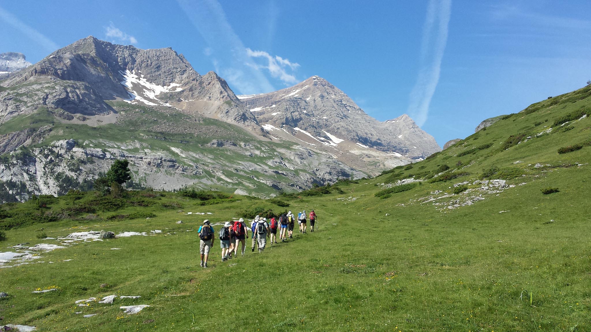 randonnee accompagnée en groupe