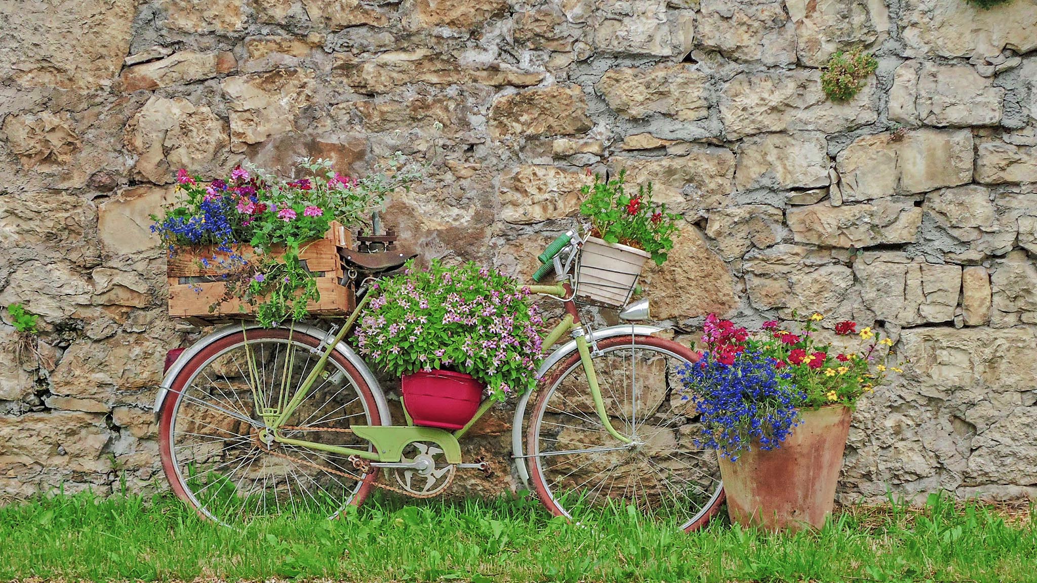 Voyage sur à vélo route Via Rhona